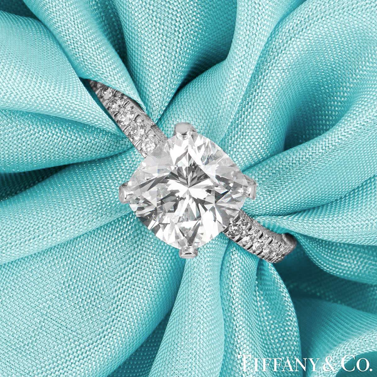 Tiffany & Co Platinum and Diamond Round Engagement Ring 1.10 CT I VS1 $18k  NEW | eBay